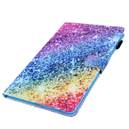 For iPad Pro 11 (2020) & (2018) Painted Pattern Tablet PC Protective Leather Case with Bracket & Card Slot & Photo Holder(Colorful Diamonds)-garmade.com