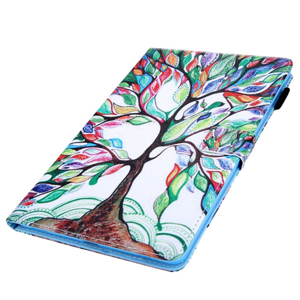 For iPad Pro 11 (2020) & (2018) Painted Pattern Tablet PC Protective Leather Case with Bracket & Card Slot & Photo Holder(Life Tree)-garmade.com