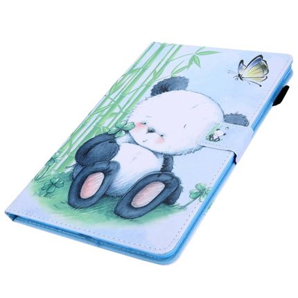 For iPad Pro 11 (2020) & (2018) Painted Pattern Tablet PC Protective Leather Case with Bracket & Card Slot & Photo Holder(Panda)-garmade.com