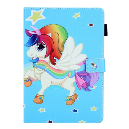 For iPad Pro 11 (2020) & (2018) Painted Pattern Tablet PC Protective Leather Case with Bracket & Card Slot & Photo Holder(Star Unicorn)-garmade.com