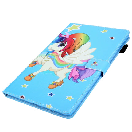 For iPad Pro 11 (2020) & (2018) Painted Pattern Tablet PC Protective Leather Case with Bracket & Card Slot & Photo Holder(Star Unicorn)-garmade.com