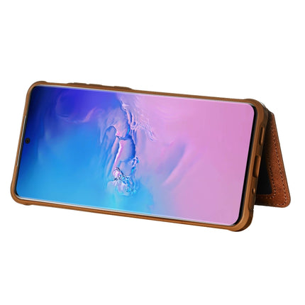 For Galaxy S20 Ultra Sun Flower Pattern Embossed Horizontal Drop-proof Mobile Phone Case with Card Slots & Wallet & Photo Holder & Stand Function(Coffee)-garmade.com
