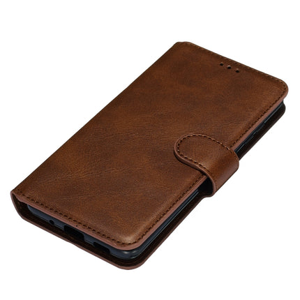 For Galaxy S20 Classic Calf Texture Magnetic Attraction Horizontal Flip Leather Case with Stand & Card Slots & Wallet Function(Brown)-garmade.com