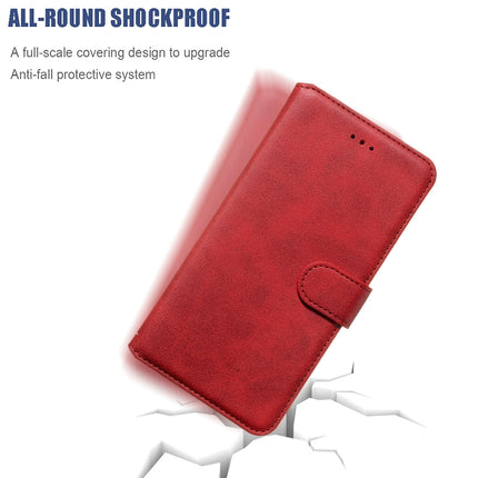 For Galaxy S20 Classic Calf Texture Magnetic Attraction Horizontal Flip Leather Case with Stand & Card Slots & Wallet Function(Red)-garmade.com