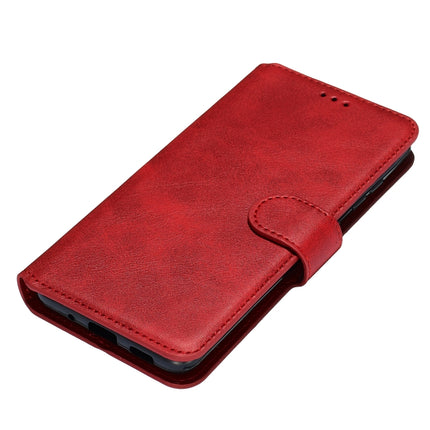 For Galaxy S20 Classic Calf Texture Magnetic Attraction Horizontal Flip Leather Case with Stand & Card Slots & Wallet Function(Red)-garmade.com