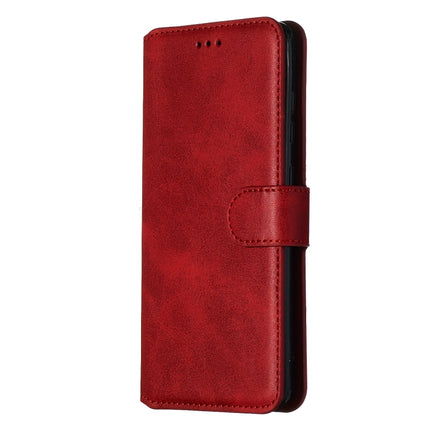 For Galaxy S20 Classic Calf Texture Magnetic Attraction Horizontal Flip Leather Case with Stand & Card Slots & Wallet Function(Red)-garmade.com