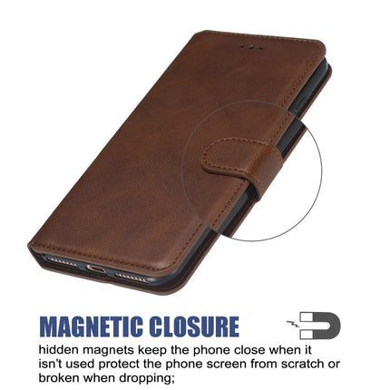 For Galaxy S20+ Classic Calf Texture Magnetic Attraction Horizontal Flip Leather Case with Stand & Card Slots & Wallet Function(Brown)-garmade.com