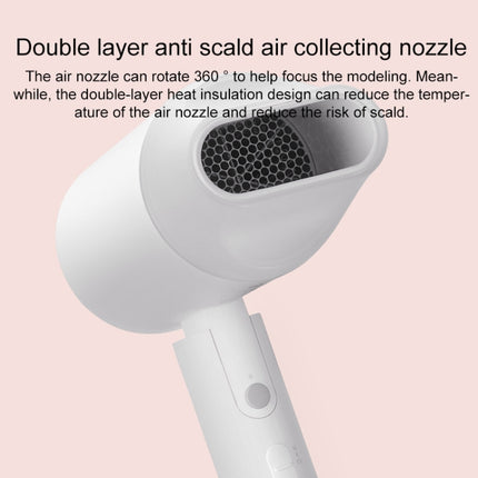 Original Xiaomi Mijia H100 Negative Ion Portable Electric Hair Dryer, US Plug(White)-garmade.com