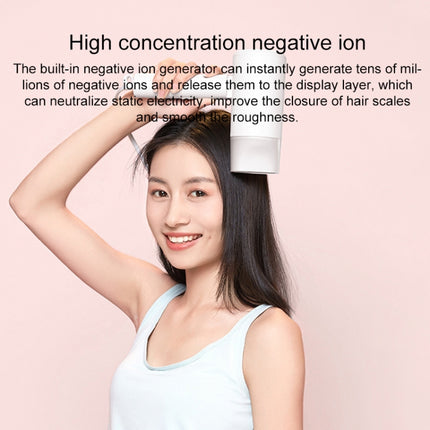 Original Xiaomi Mijia H100 Negative Ion Portable Electric Hair Dryer, US Plug(Pink)-garmade.com