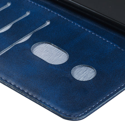 For Galaxy S20 Fashion Calf Texture Zipper Horizontal Flip Leather Case with Stand & Card Slots & Wallet Function(Blue)-garmade.com