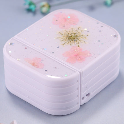 For AirPods 1 / 2 Beautiful Ladies Flowers Pattern Wireless Earphone Protective Case(Pink)-garmade.com