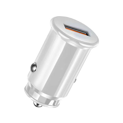 SY-681 Cigarette Lighter Conversion Plug Multi-function USB Car Fast Charger(White)-garmade.com