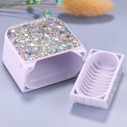 For AirPods 1 / 2 Glitter Sequins Wireless Earphone Protective Case(White)-garmade.com