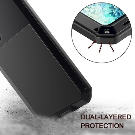 For Galaxy S20 Shockproof Life Waterproof Silicone + Zinc Alloy Protective Case(Black)-garmade.com