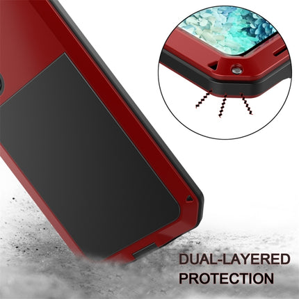 For Galaxy S20 Shockproof Life Waterproof Silicone + Zinc Alloy Protective Case(Red)-garmade.com