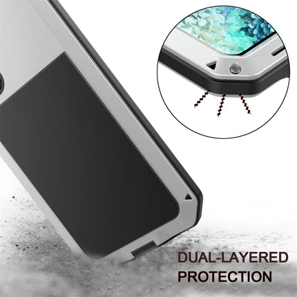 For Galaxy S20 Shockproof Life Waterproof Silicone + Zinc Alloy Protective Case(Silver)-garmade.com