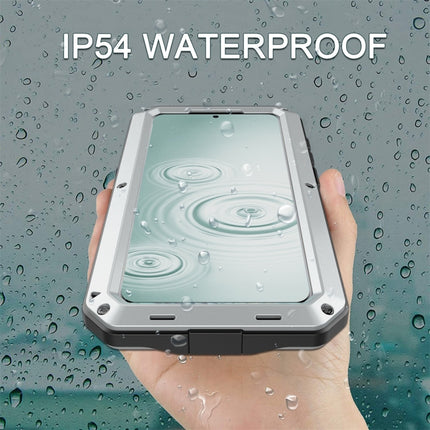 For Galaxy S20 Shockproof Life Waterproof Silicone + Zinc Alloy Protective Case(Silver)-garmade.com