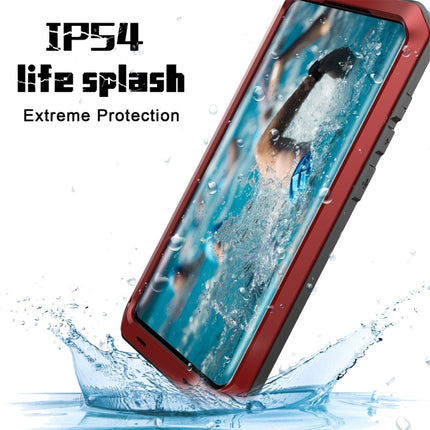 For Galaxy S20+ Shockproof Life Waterproof Silicone + Zinc Alloy Protective Case(Red)-garmade.com
