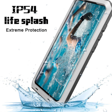 For Galaxy S20+ Shockproof Life Waterproof Silicone + Zinc Alloy Protective Case(Silver)-garmade.com