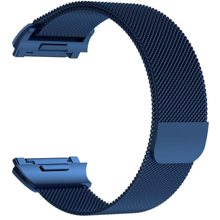 For FITBIT Ionic Milanese Watch Strap Small Size : 20.6X2.2cm(Blue)-garmade.com