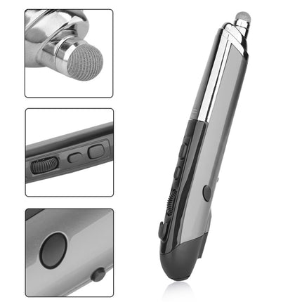 PR-08 Multifunctional Wireless Bluetooth Pen Mouse Capacitive Pen Mouse(Grey)-garmade.com