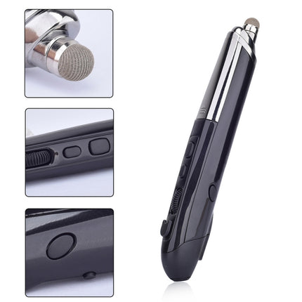 PR-08 Multifunctional Wireless Bluetooth Pen Mouse Capacitive Pen Mouse(Black)-garmade.com