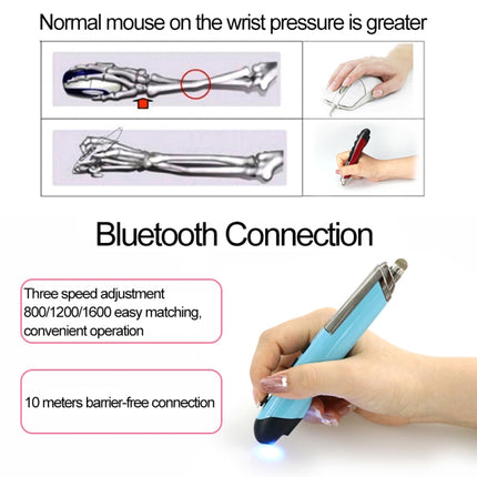 PR-08 Multifunctional Wireless Bluetooth Pen Mouse Capacitive Pen Mouse(Red)-garmade.com