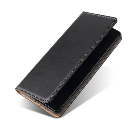 For Galaxy S20 Ultra Fierre Shann PU Genuine Leather Texture Horizontal Flip Leather Case with Holder & Card Slots & Wallet(Black)-garmade.com