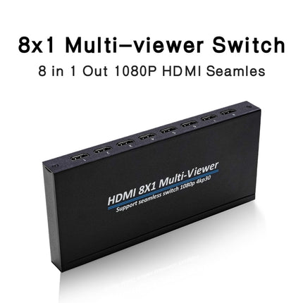 NK-818 HDMI 8x1 Multi-Viewer Supports Seamless Switch 1080P, US Plug-garmade.com