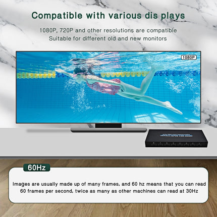 NK-818 HDMI 8x1 Multi-Viewer Supports Seamless Switch 1080P, US Plug-garmade.com