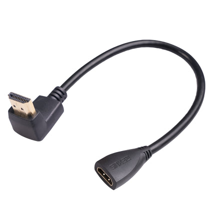 HD270-03 30cm HDMI Male Elbow to Female Adapter Cable, Type:270 Degrees-garmade.com