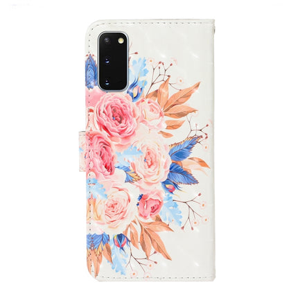 For Galaxy S20 3D Colored Drawing Horizontal Flip Leather Case with Holder & Card Slot & Wallet(Sun Flower)-garmade.com