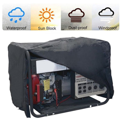 210D Oxford Cloth Generator Waterproof and Dustproof Protective Cover, Size:66x51x51cm(Black)-garmade.com