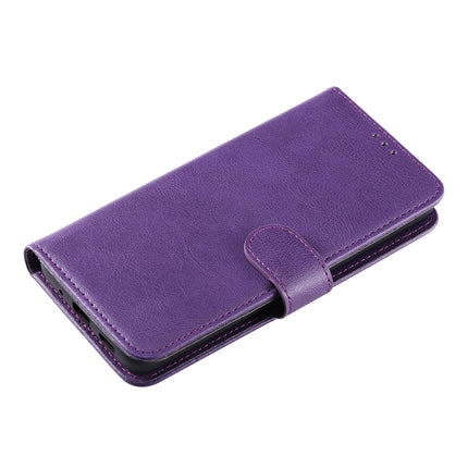 For Galaxy S20 2 in 1 Solid Color Detachable PU Leather Case with Card Slots & Magnetic Holder & Photo Frame & Wallet & Strap(Purple)-garmade.com