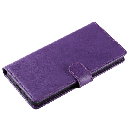 For Galaxy S20 Plus 2 in 1 Solid Color Detachable PU Leather Case with Card Slots & Magnetic Holder & Photo Frame & Wallet & Strap(Purple)-garmade.com