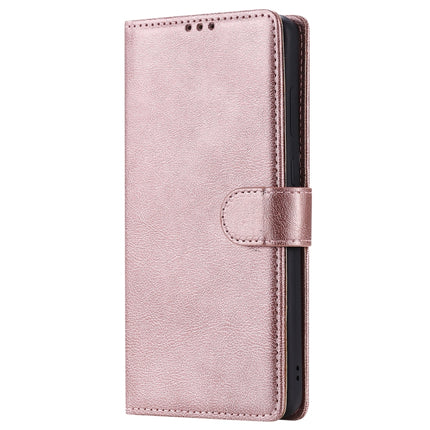 For Galaxy S20 Plus 2 in 1 Solid Color Detachable PU Leather Case with Card Slots & Magnetic Holder & Photo Frame & Wallet & Strap(Rose Gold)-garmade.com