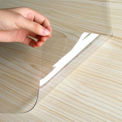 Transparent Soft Glass Tablecloth Household Waterproof Tablecloth PVC Table Mat, Thickness: 1mm, Size:80x135cm-garmade.com