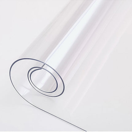 Transparent Soft Glass Tablecloth Household Waterproof Tablecloth PVC Table Mat, Thickness: 1mm, Size:85x135cm-garmade.com