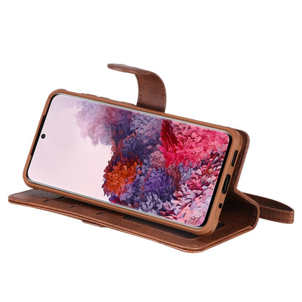For Galaxy S20 Multifunctional Detachable Magnetic Horizontal Flip Leather Case with Card Slots & Holder & Wallet(Coffee)-garmade.com