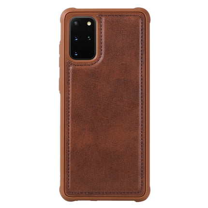 For Galaxy S20 Plus Multifunctional Detachable Magnetic Horizontal Flip Leather Case with Card Slots & Holder & Wallet(Coffee)-garmade.com