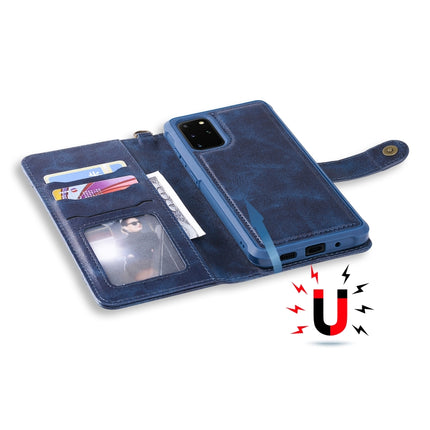 For Galaxy S20 Plus Multifunctional Detachable Magnetic Horizontal Flip Leather Case with Card Slots & Holder & Wallet(Blue)-garmade.com