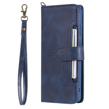 For Galaxy S20 Ultra Multifunctional Detachable Magnetic Horizontal Flip Leather Case with Card Slots & Holder & Wallet(Blue)-garmade.com