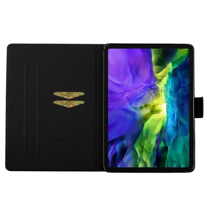 For iPad 11 Pro (2020) Horizontal Flip Leather Tablet Case with Holder & Card Slot & Sleep / Wake-up Function(Flamingo)-garmade.com