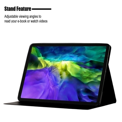 For iPad 11 Pro (2020) Horizontal Flip Leather Tablet Case with Holder & Card Slot & Sleep / Wake-up Function(Black Gold)-garmade.com