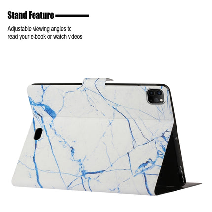 For iPad 11 Pro (2020) Horizontal Flip Leather Tablet Case with Holder & Card Slot & Sleep / Wake-up Function(White Marble)-garmade.com