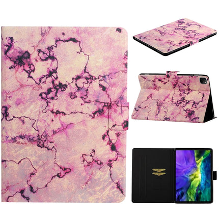 For iPad 11 Pro (2020) Horizontal Flip Leather Tablet Case with Holder & Card Slot & Sleep / Wake-up Function(Pink Marble)-garmade.com