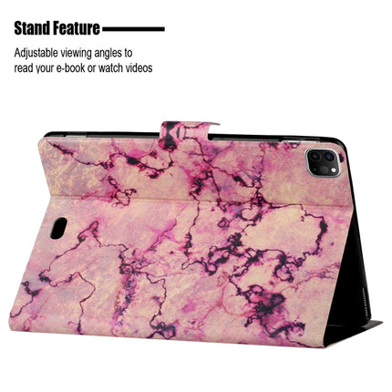 For iPad 11 Pro (2020) Horizontal Flip Leather Tablet Case with Holder & Card Slot & Sleep / Wake-up Function(Pink Marble)-garmade.com