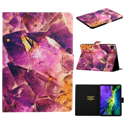 For iPad 11 Pro (2020) Horizontal Flip Leather Tablet Case with Holder & Card Slot & Sleep / Wake-up Function(Amethyst)-garmade.com