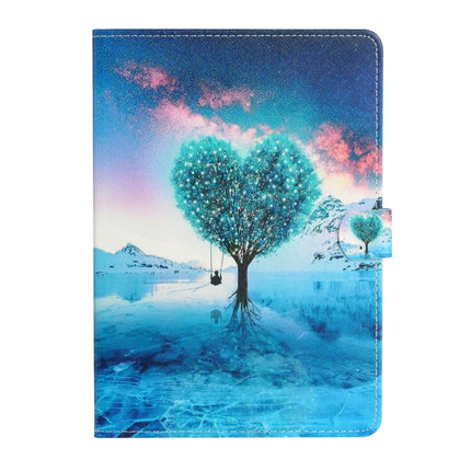 For iPad 11 Pro (2020) Painted Car Line TPU Horizontal Flip Leather Tablet Case with Holder & Card Slot & Sleep / Wake-up Function(Tree)-garmade.com