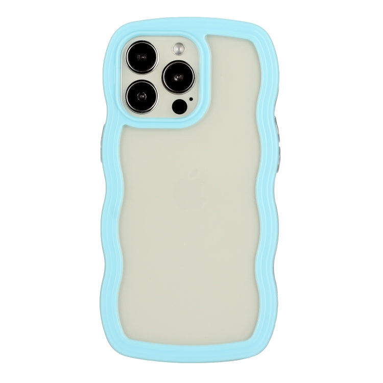For iPhone 15 Pro Max Candy Color Wave TPU Clear PC Phone Case(Blue) –  Garmade